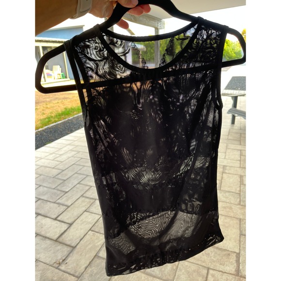 ISUP Other - ISUP Mens Black Sheer Mesh Compression Tank Top Athletic Base Layer Large L